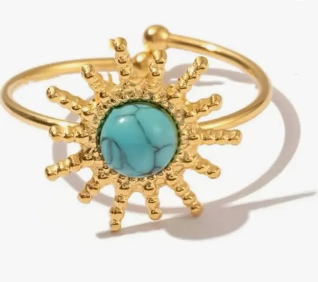 Turquoise Ring for Protection & Spiritual Growth  by Raw Spiritual