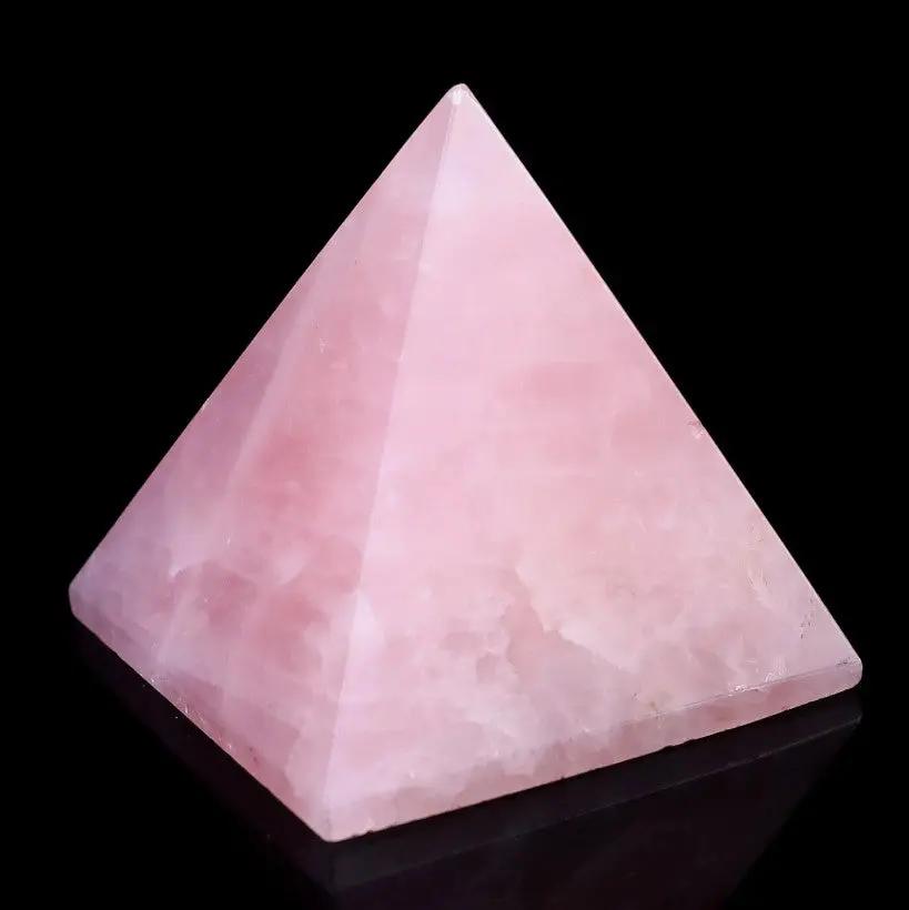 Rose Quartz Pyramid for Love - Raw Spiritual