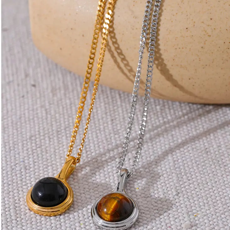 Black Obsidian Necklace for Self Growth & Protection Yiwu Jinyou VIMI