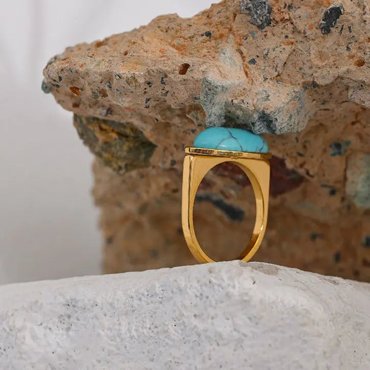 Turquoise Adjustable Ring for Healing & Spiritual Growth Yiwu Jinyou VIMI