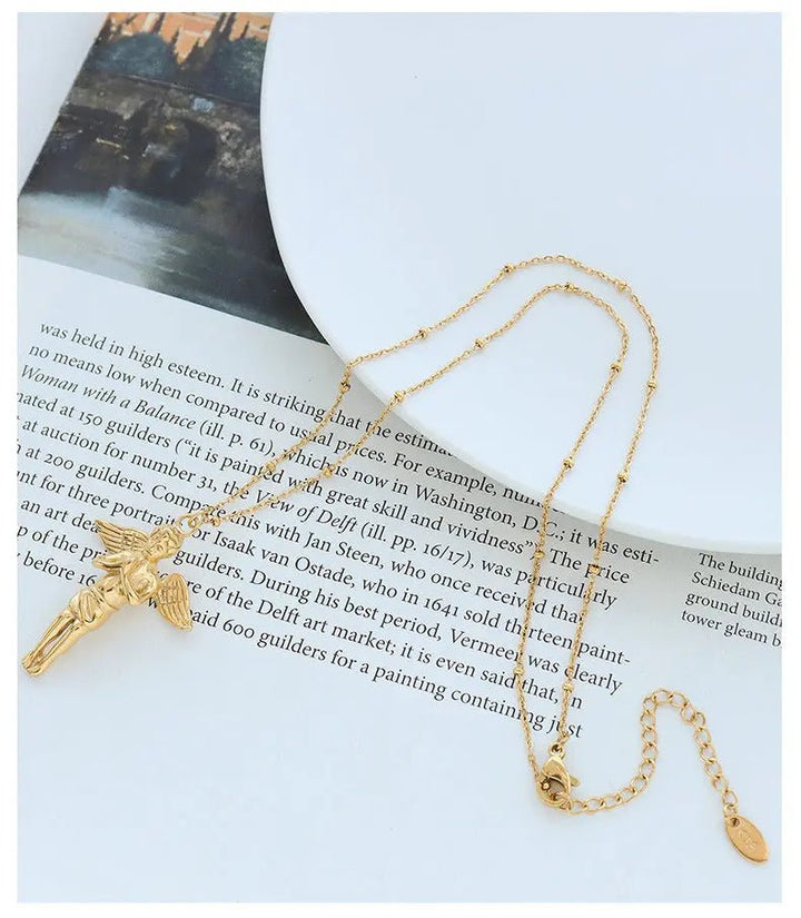 Angel Wings Pendant Necklace Yiwu Landy Jewelry Summer WU
