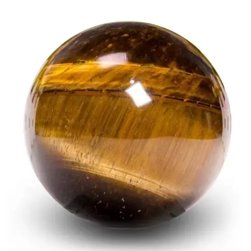 Tiger Eye Sphere for Protection - Raw Spiritual