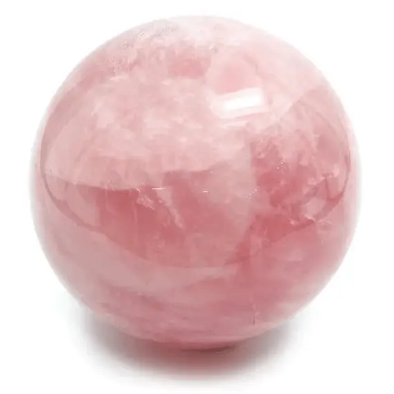 Rose Quartz Sphere for Love - Raw Spiritual