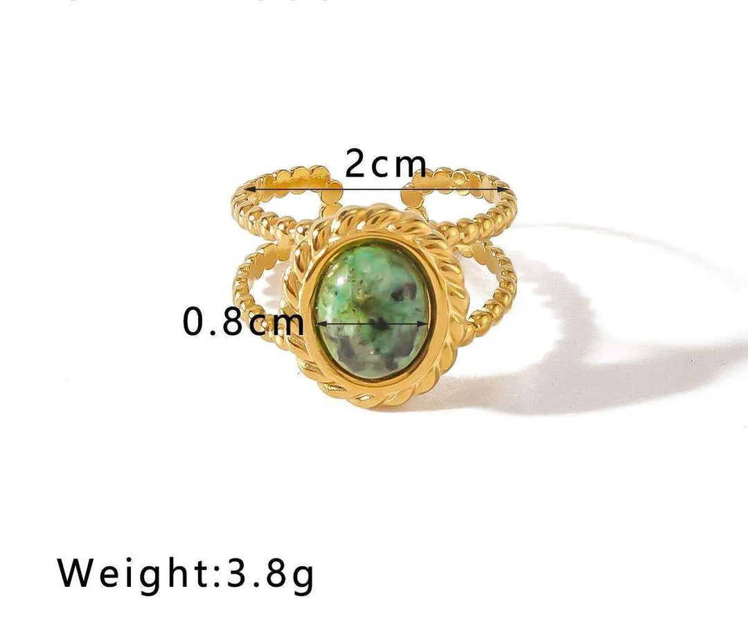 African Turquoise Ring for Luck Yiwu Landy Jewelry Summer WU