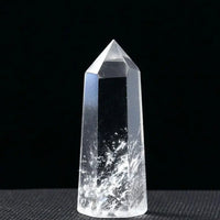 Clear Quartz (Sphatik) Hexagon Point Pencil - Manifestation & Clarity Yiwu Shanmei Jane