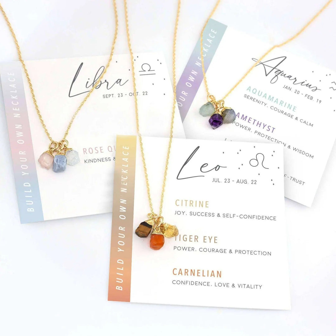 Raw Stone Zodiac Pendant Set  by Raw Spiritual
