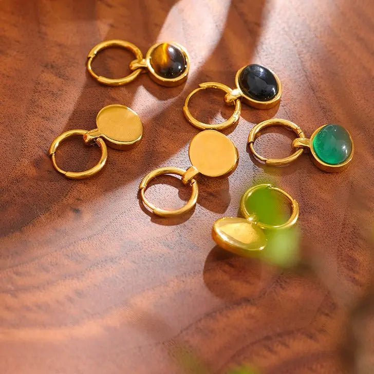 Tiger Eye Earrings for Protection & Confidence Yiwu Jinyou VIMI