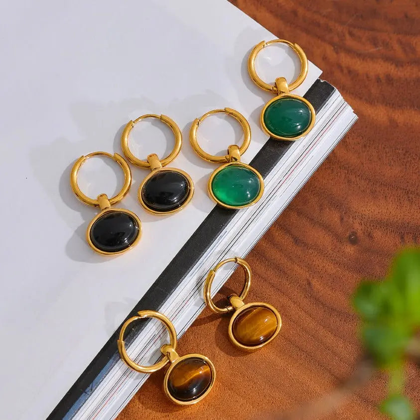 Tiger Eye Earrings for Protection & Confidence Yiwu Jinyou VIMI
