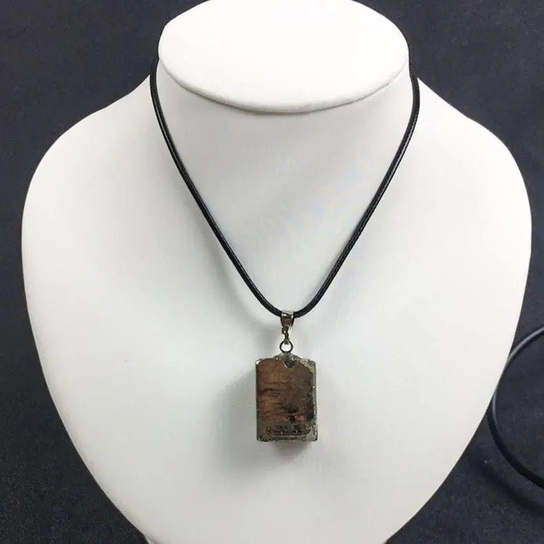 Pyrite Raw Pendant Necklace for Abundance, Prosperity & Wealth Yiwu Shanmei Jane
