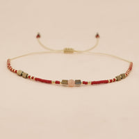 Colored Tourmaline Seed Bead Bracelet for Protection & Compassion