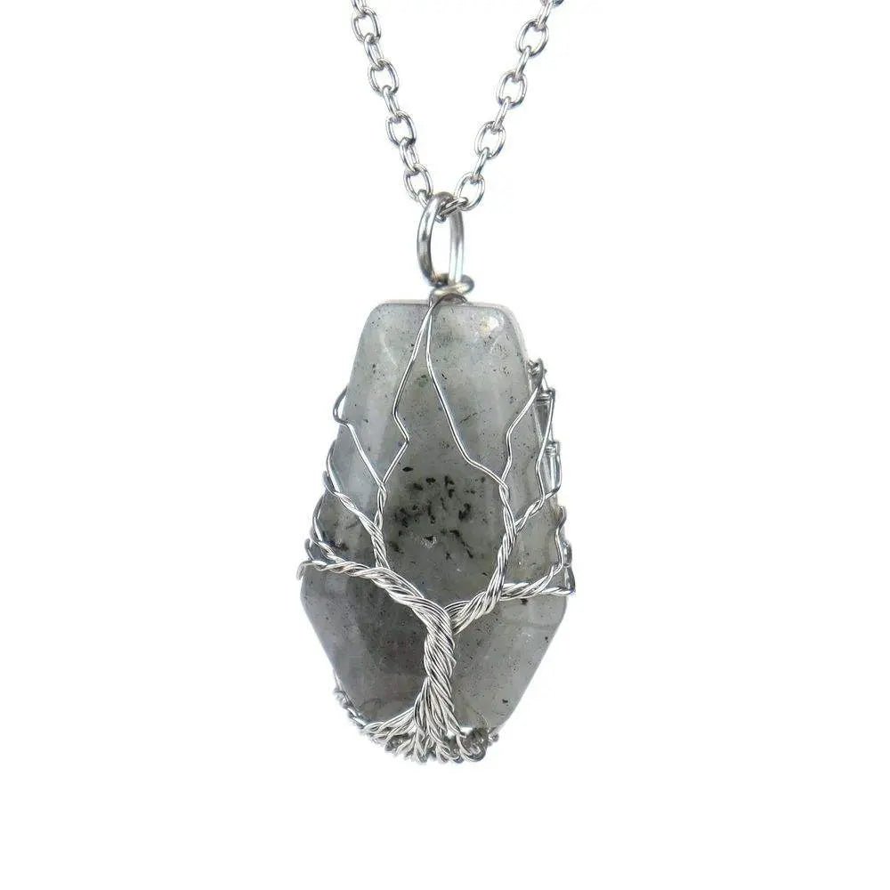 Labradorite Pendant Necklace for Transformation & Spiritual growth Yiwu Shanmei Jane
