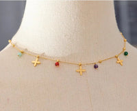 Amethyst, Aventurine, Aquamarine & Carnelian Necklace Yiwu Jinyou VIMI