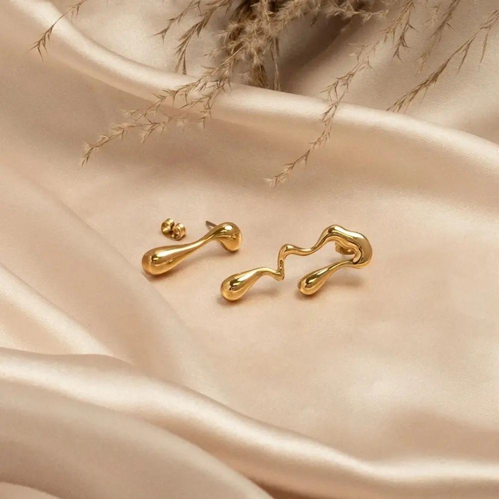 Clara Asymmetric Earrings  by Raw Spiritual