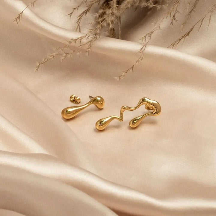 Clara Asymmetric Earrings  by Raw Spiritual