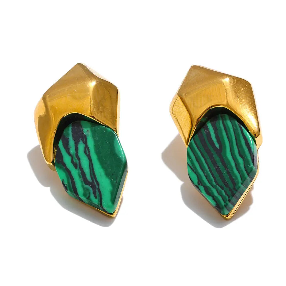 Malachite Earrings for Change & Transformation Yiwu Jinyou VIMI