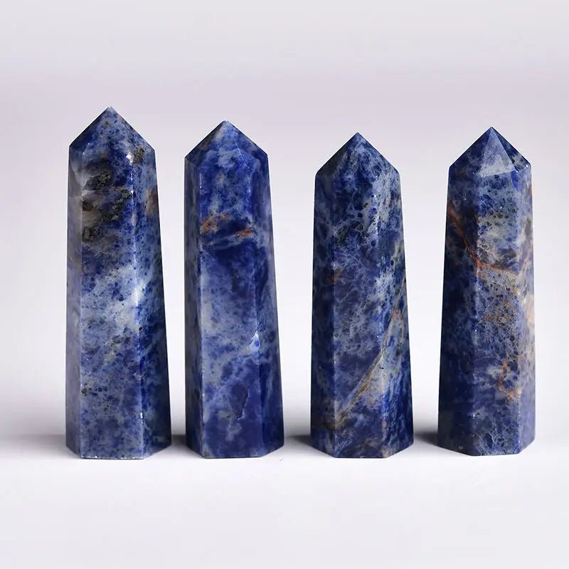 Lapis Lazuli Hexagon Point Pencil for Wisdom & Communication Yiwu Shanmei Jane