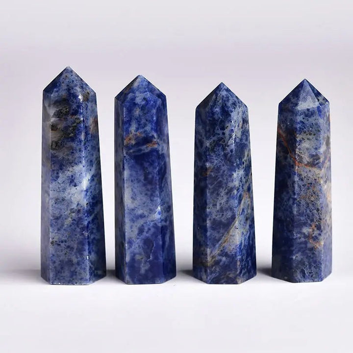 Lapis Lazuli Hexagon Point Pencil for Wisdom & Communication Yiwu Shanmei Jane