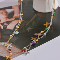 Amethyst, Aventurine, Aquamarine & Carnelian Necklace Yiwu Jinyou VIMI