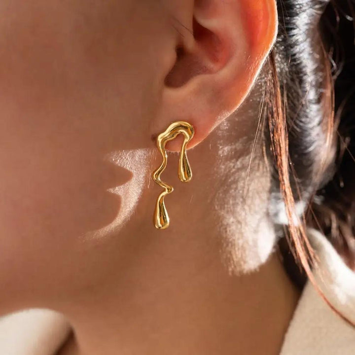 Clara Asymmetric Earrings  by Raw Spiritual