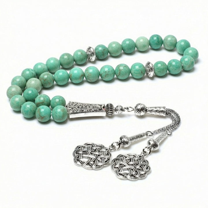 Amazonite Misbaha - Raw Spiritual UAE
