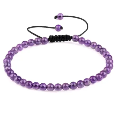 Amethyst Thread Bracelet for Healing & Spiritual Growth  by Raw Spiritual