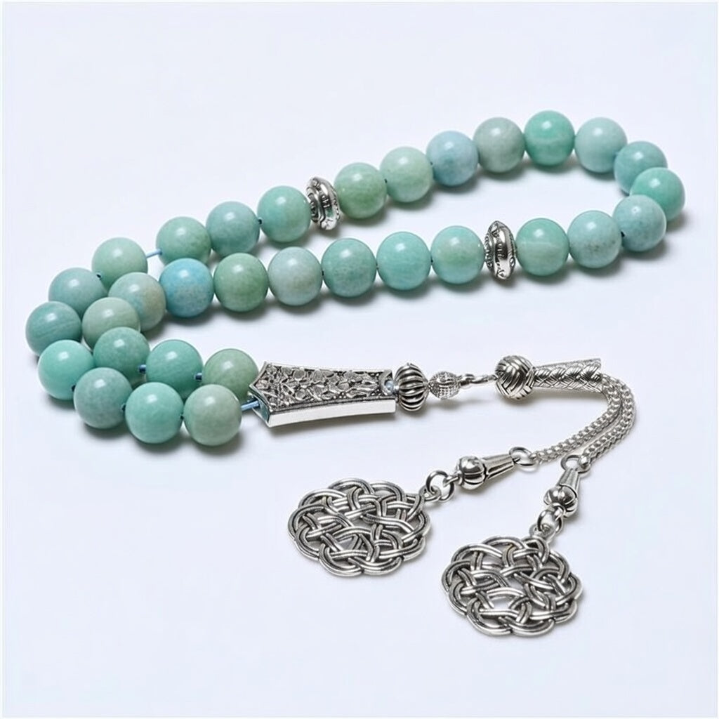 Amazonite Misbaha - Raw Spiritual UAE