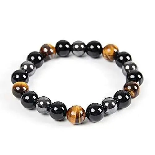 Tiger Eye, Black Onyx & Hematite - Tripple Protection Bracelet Yiwu Shanmei Jane