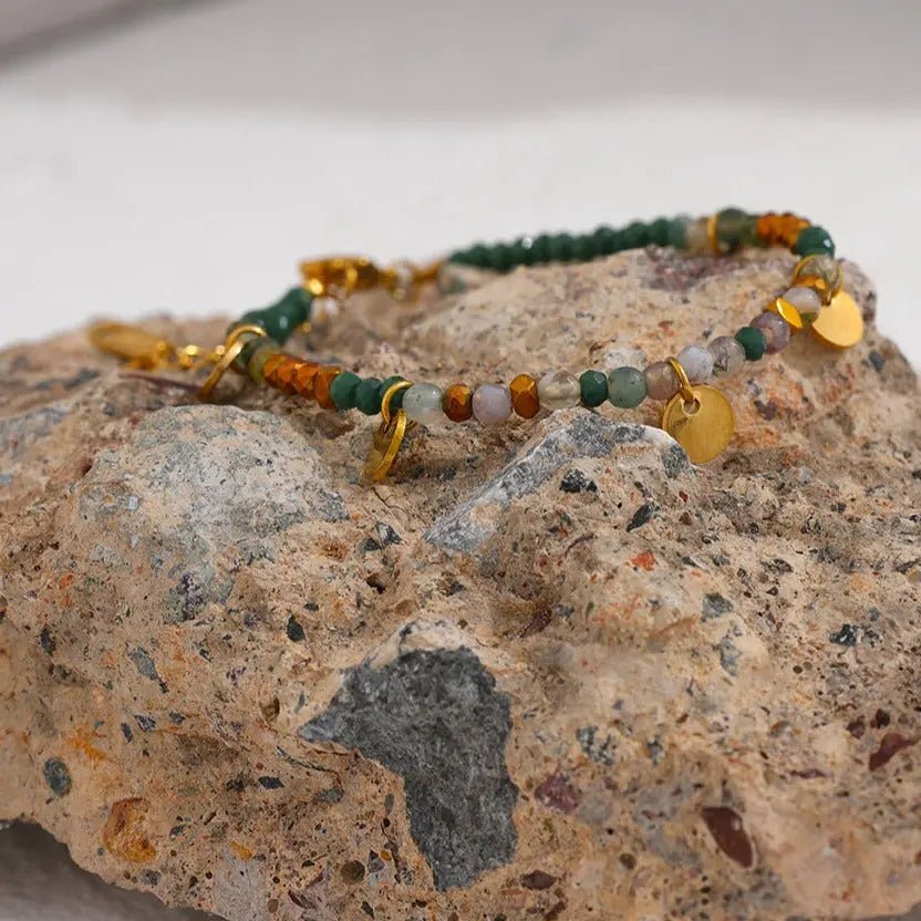 Green Agate (Hakik) bracelet for Growth & Prosperity Yiwu Jinyou VIMI