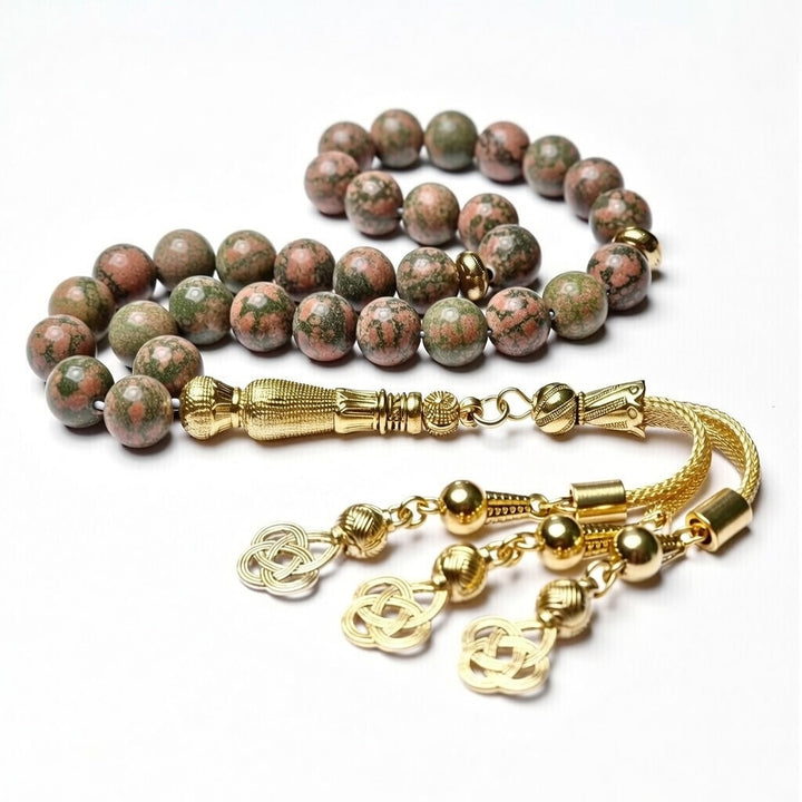 Unakite Tasbih - Raw Spiritual UAE
