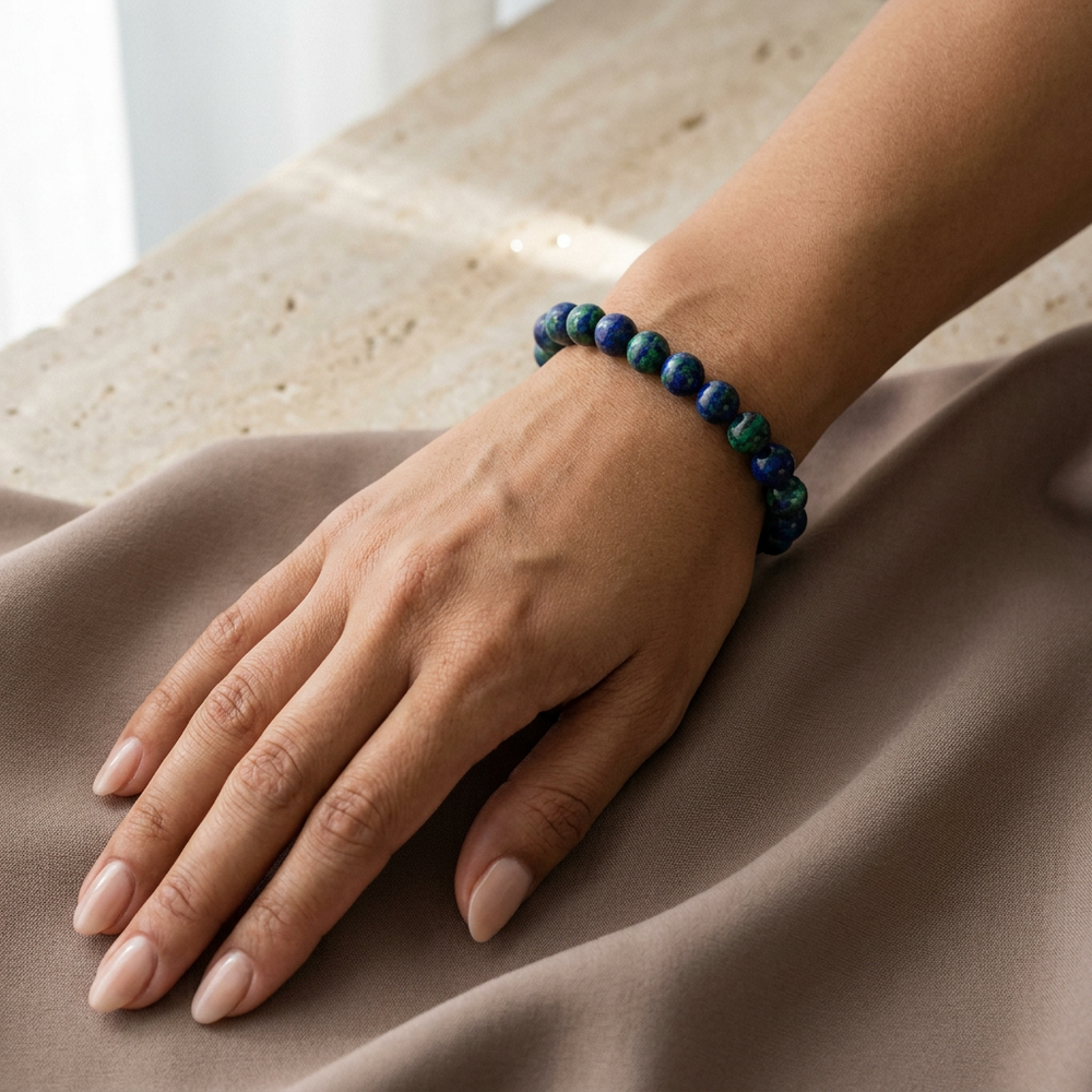 Azurite Bracelet for Communication & Wisdom - Lifestyle F