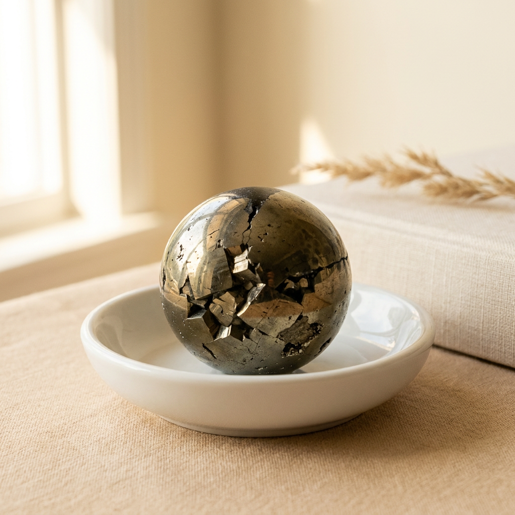 Pyrite Sphere for Wealth & Prosperity - Lifestyle