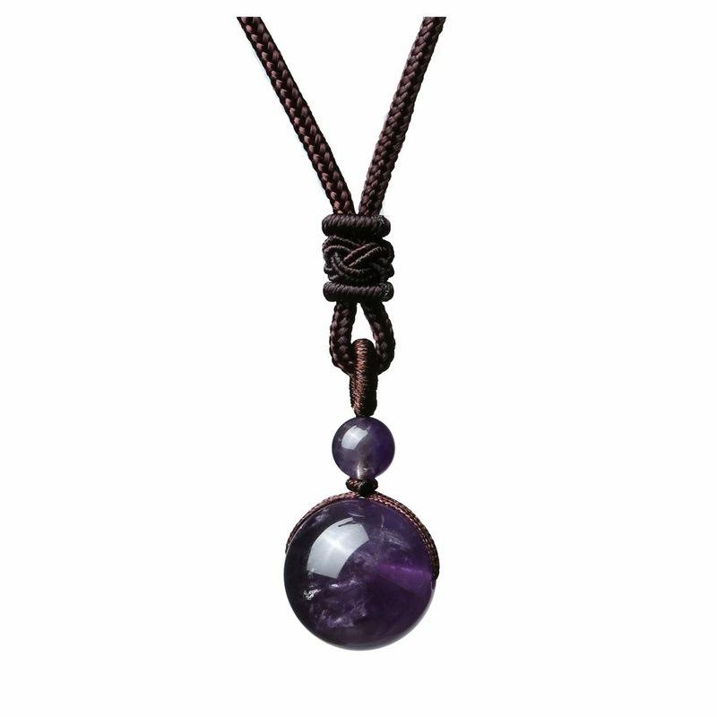 Amethyst Pendant Necklace for Healing