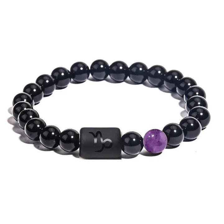 Zodiac Bracelet in Black Onyx  by Raw Spiritual