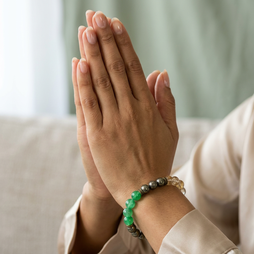 Aventurine, Pyrite & Citrine Bracelet for Abundance - Wealth Magnet - Lifestyle Female