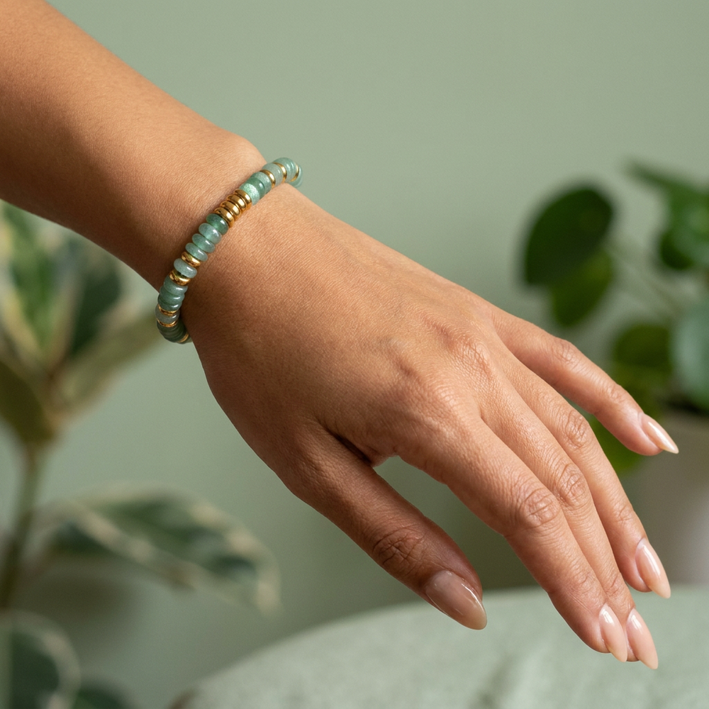 Aventurine Bracelet for Abundance & Luck - Lifestyle F