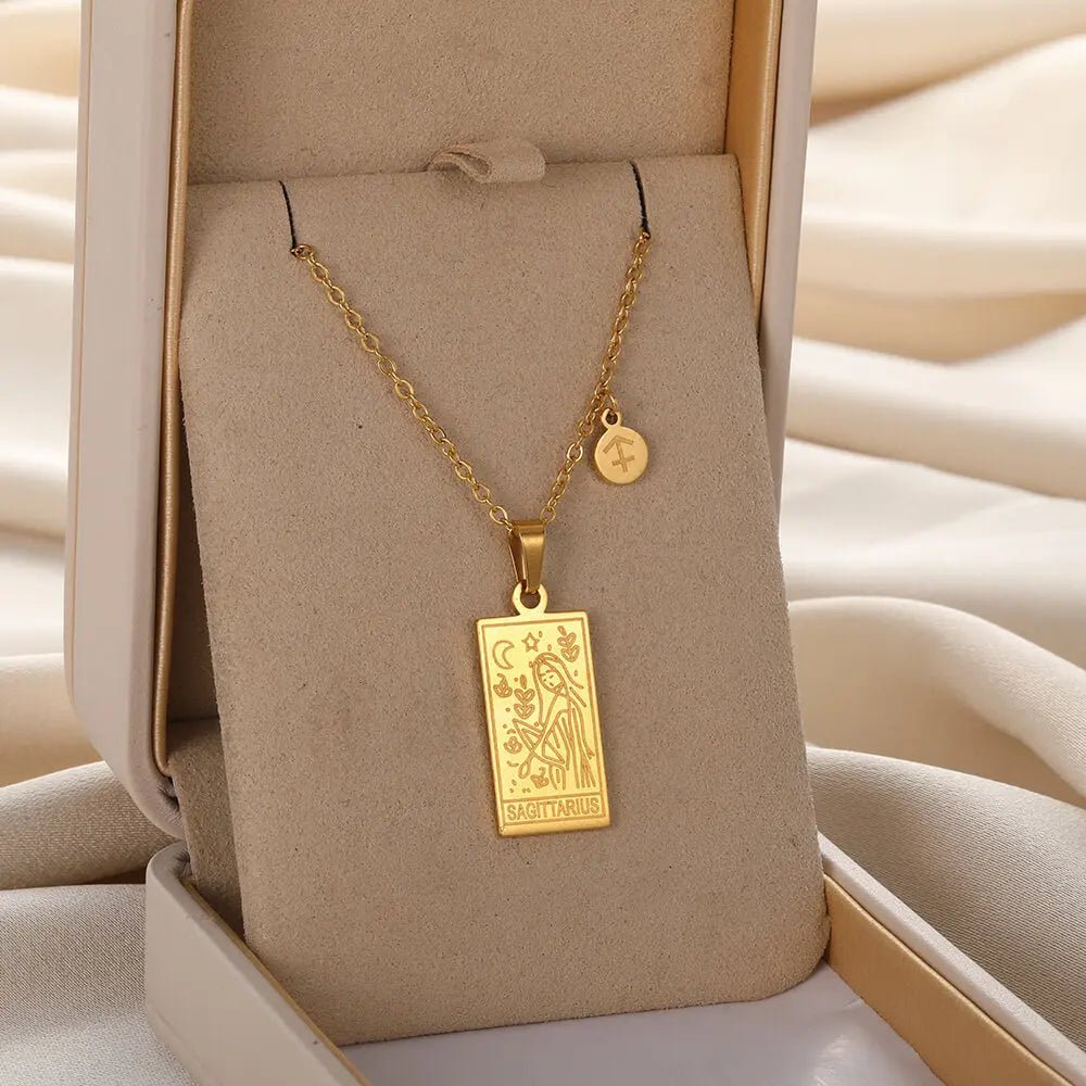Zodiac Pendant in Stainless Steel 18K Gold Plated Yiwu Jinyou VIMI