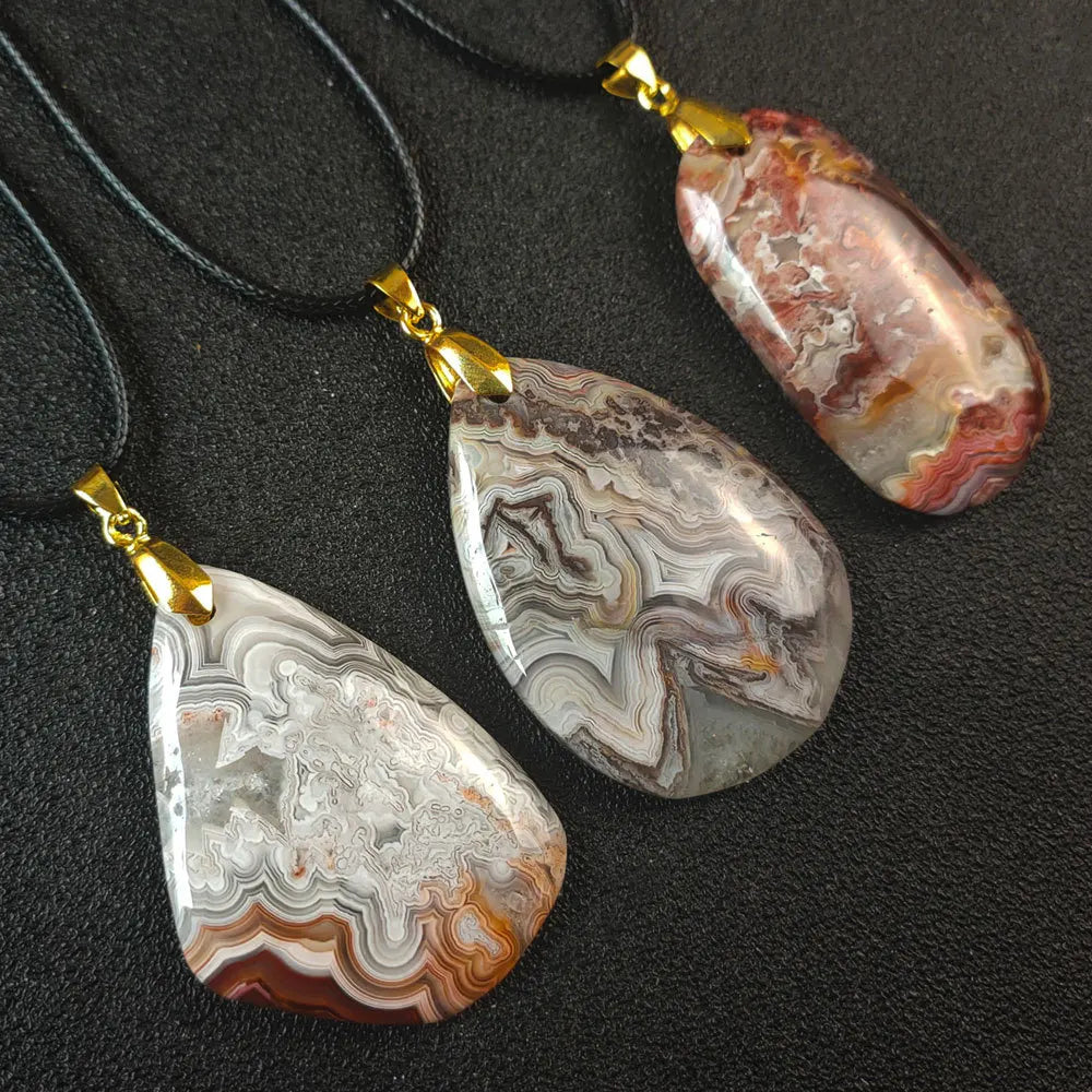 Agate (Hakik) Necklace for Growth, Prosperity, Harmony