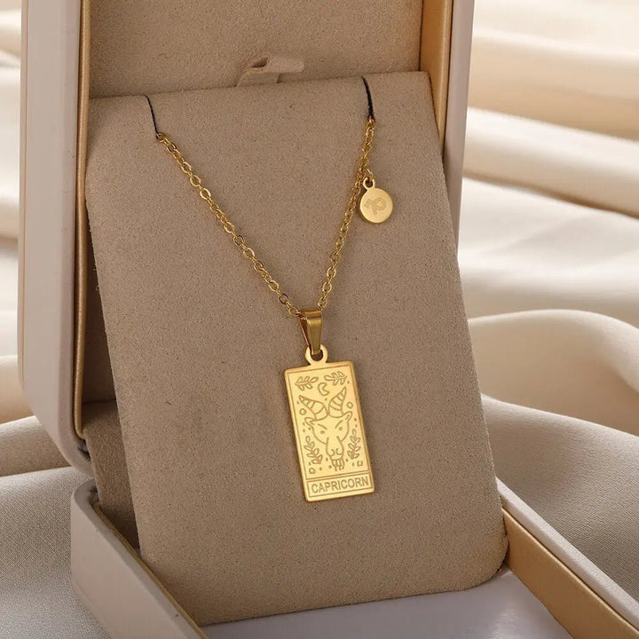 Zodiac Pendant in Stainless Steel 18K Gold Plated Yiwu Jinyou VIMI