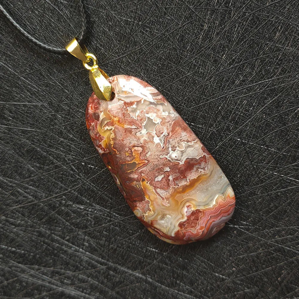 Agate (Hakik) Necklace for Growth, Prosperity, Harmony