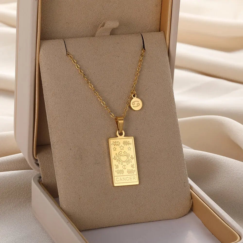 Zodiac Pendant in Stainless Steel 18K Gold Plated Yiwu Jinyou VIMI