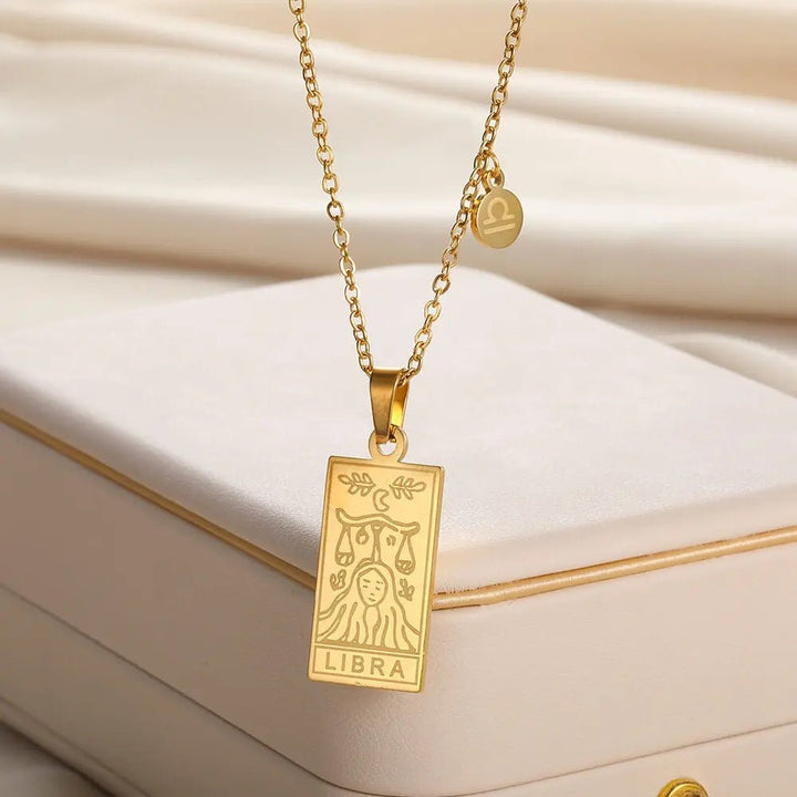 Zodiac Pendant in Stainless Steel 18K Gold Plated Yiwu Jinyou VIMI