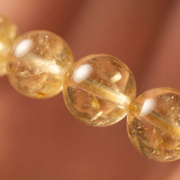 Citrine for wealth, positivity & manifestation. Zodiac: Aries, Gemini, Leo - Macro