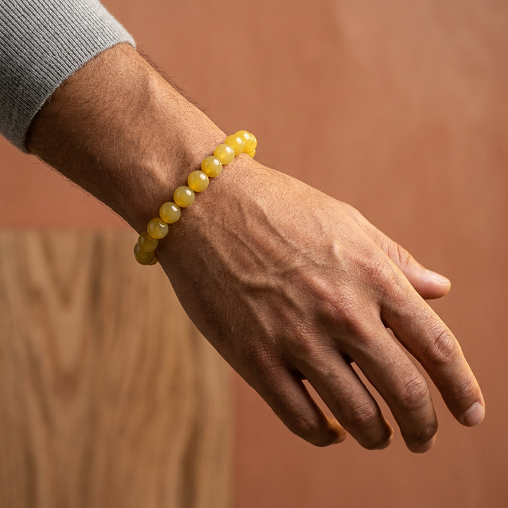 Yellow Jade Bracelet for Positivity & Abundance - Lifestyle M