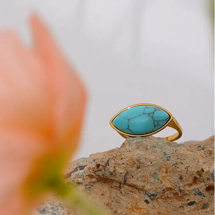 Turquoise Adjustable Ring for Healing & Spiritual Growth Yiwu Jinyou VIMI