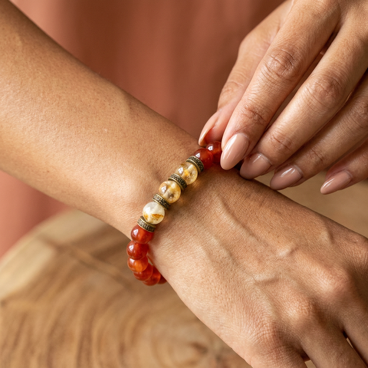 Red Carnelian & Citrine for Success, Passion and Motivation: Aries, Leo, Scorpio, Gemini - Lifestyle F