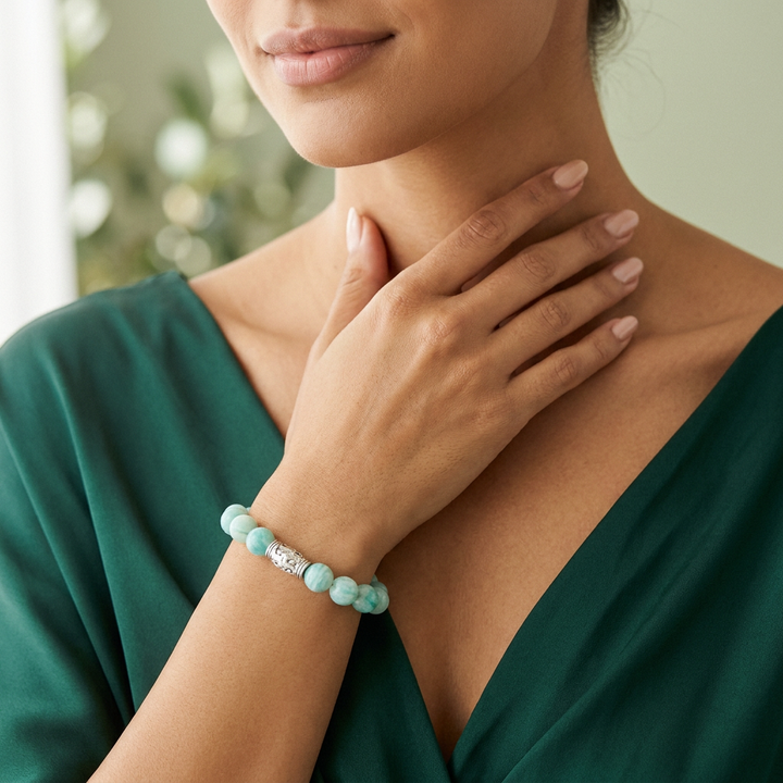 Amazonite Bracelet for Communication & confidence - Lifestyle Female
