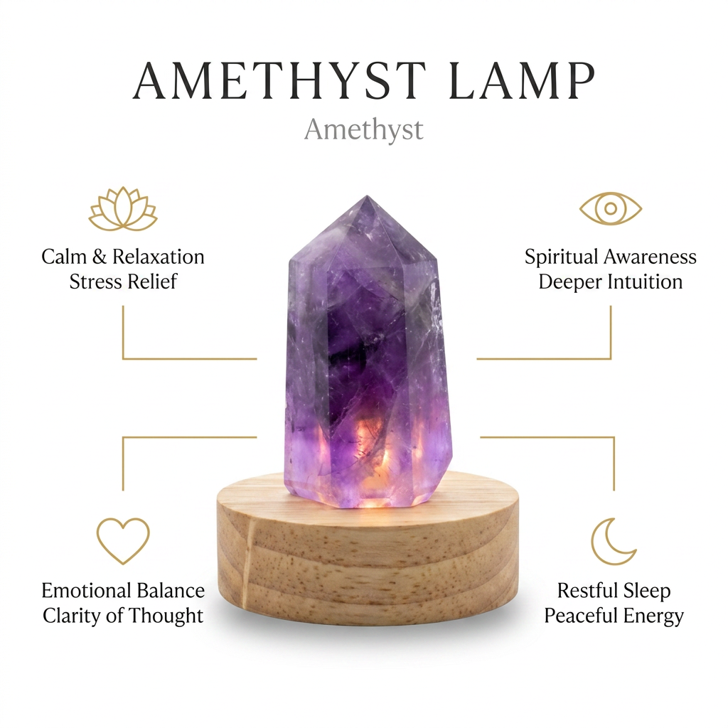 Amethyst Lamp - Infographic