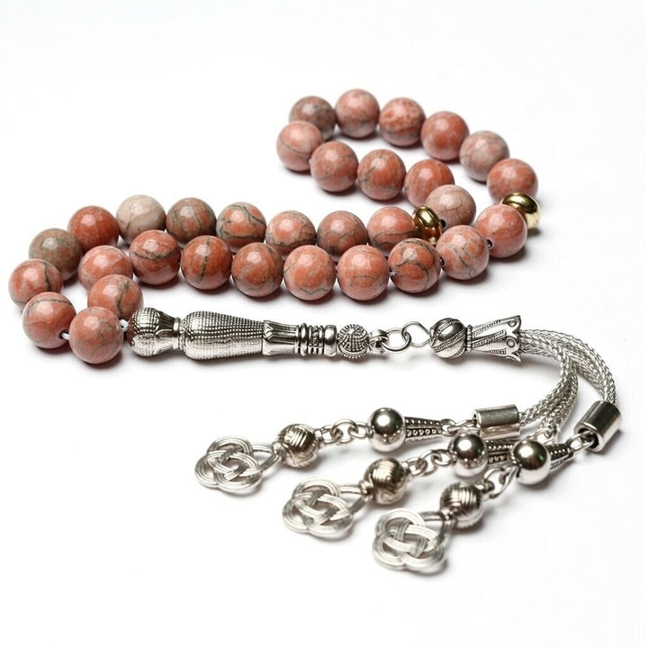 Rhodochrosite Tasbih - Raw Spiritual UAE