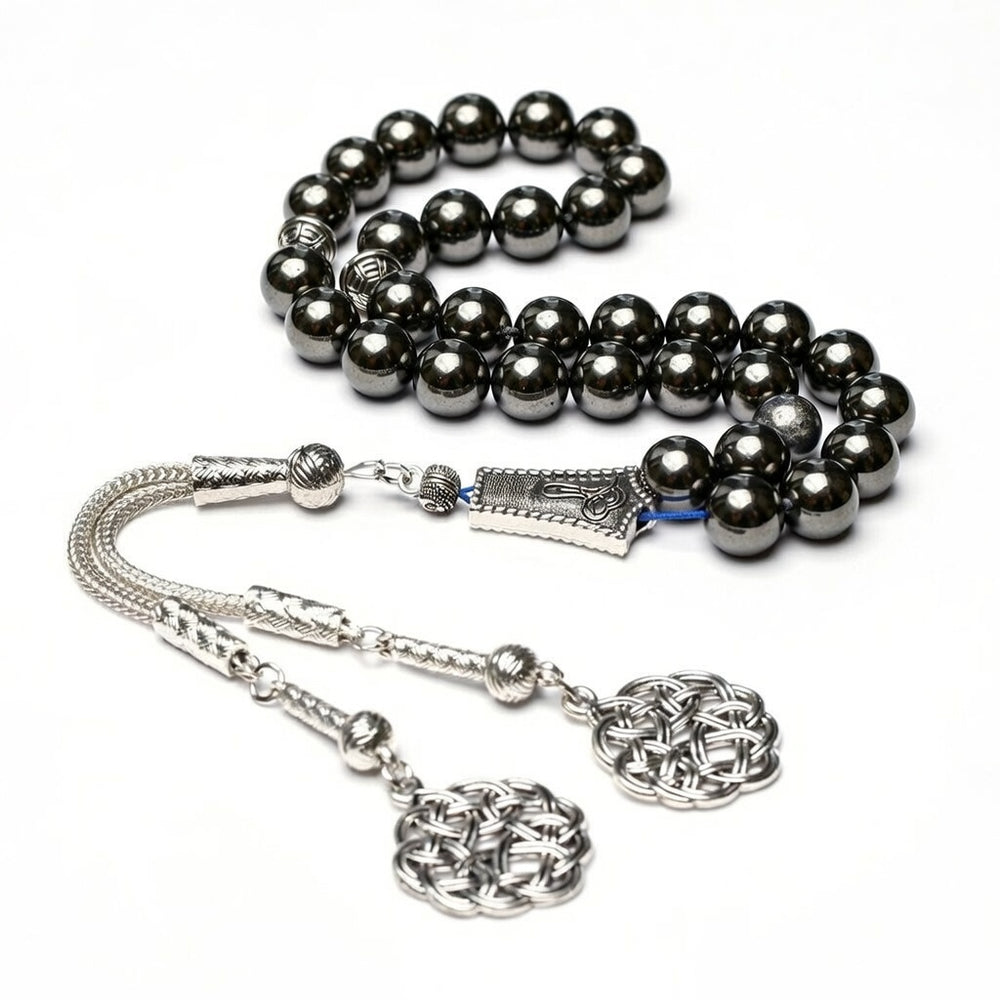 Grey Hematite Misbaha