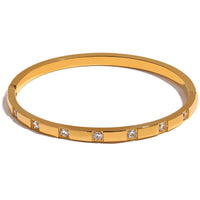 Carrie Zircon Bangle  by Raw Spiritual